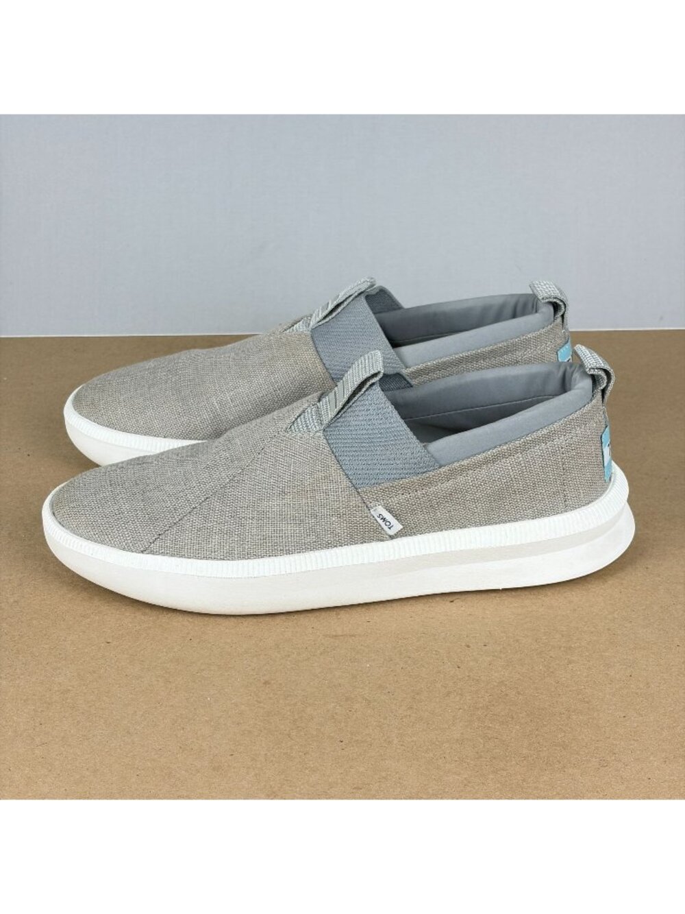 Toms Alpargata Rover Slip On Casual Shoes Mens 9 Gray Comfort Mixed Textile